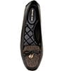 Michael Kors Wendy Moc Leather MK Logo Print Bow Flats - Image 5