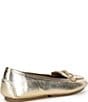 Michael Kors Wendy Moc Metallic Leather Bow Flat - Image 2