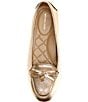 Michael Kors Wendy Moc Metallic Leather Bow Flat - Image 5
