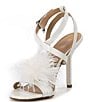 Color:Optic White - Image 4 - Whitby Leather Feather Pom-Pom Dress Sandals
