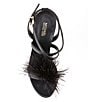 Color:Black - Image 5 - Whitby Leather Feather Pom-Pom Dress Sandals