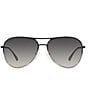Color:Black/Grey - Image 2 - Women's 0MK1089 59mm Gradient Aviator Sunglasses