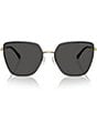 Color:Black - Image 2 - Women's 0MK1143D Fuji 61mm Cat Eye Sunglasses