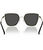 Color:Black - Image 4 - Women's 0MK1143D Fuji 61mm Cat Eye Sunglasses
