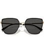 Color:Black - Image 5 - Women's 0MK1143D Fuji 61mm Cat Eye Sunglasses