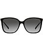 Color:Black - Image 2 - Women's 0MK2169 56mm Gradient Square Sunglasses