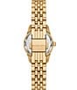 Color:Gold - Image 3 - Women's Blue Dial Lexington Three-Hand Gold Tone Stainless Steel Bracelet Watch