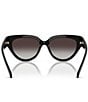 Michael Kors Women's Boca Raton 55mm Cat Eye Sunglasses, Color:Black - Image 4