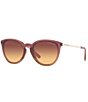 Color:Amber - Image 1 - Women's Chamonix 56mm Round Sunglasses