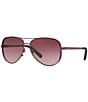 Michael Kors Women's Chelsea 0MK5004 Gradient Plum Aviator Sunglasses, Color:Plum - Image 1