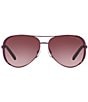 Michael Kors Women's Chelsea 0MK5004 Gradient Plum Aviator Sunglasses, Color:Plum - Image 2