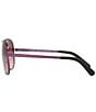 Michael Kors Women's Chelsea 0MK5004 Gradient Plum Aviator Sunglasses, Color:Plum - Image 3