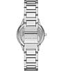 Color:Silver - Image 3 - Women's Crystal Sage Three-Hand Stainless Steel Bracelet Watch