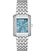 Color:Silver - Image 1 - Women's Crystal Emery Three-Hand Stainless Steel Bracelet Watch