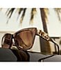 Color:Dark Tortoise - Image 4 - Women's Empire 55mm Butterfly Sunglasses