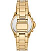 Color:Gold - Image 3 - Women's Everest Pave Chronograph Gold Stainless Steel Bracelet Watch