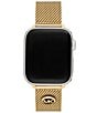 Color:Gold - Image 3 - Women's Gold Stainless Steel Mesh Band for Apple Watch®