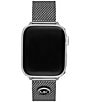 Color:Gunmetal - Image 2 - Women's Gunmetal Stainless Steel Mesh Band for Apple Watch