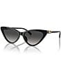 Color:Black - Image 1 - Women's Harbour Island 56mm Cat Eye Sunglasses