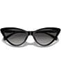 Color:Black - Image 5 - Women's Harbour Island 56mm Cat Eye Sunglasses