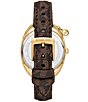 Michael Kors Women's Leia Three-Hand Leather Strap Watch - Image 2