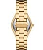 Color:Gold - Image 3 - Women's Lennox Three Hand Gold Stainless Steel Bracelet Watch