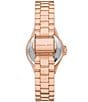 Color:Rose Gold - Image 3 - Women's Lennox Three-Hand Rose Gold Tone Stainless Steel Bracelet Watch