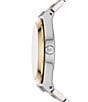 Color:Two Tone - Image 2 - Women's Lennox Three-Hand Two-Tone Stainless Steel Bracelet Watch