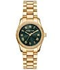 Michael Kors Women's Lexington Quartz Three-Hand Stainless Steel Bracelet Watch - Image 1