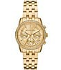 Michael Kors Women's Mini Bryant Chronograph Stainless Steel Bracelet Watch, Color:Gold - Image 1