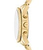 Michael Kors Women's Mini Bryant Chronograph Stainless Steel Bracelet Watch, Color:Gold - Image 2