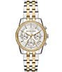 Michael Kors Women's Mini Bryant Chronograph Stainless Steel Bracelet Watch, Color:Two Tone - Image 1