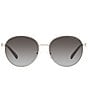 Color:Dark Grey - Image 2 - Women's MK1119 57mm Round Sunglasses
