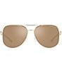 Color:Light Gold - Image 2 - Women's Mk1121 58mm Pilot Sunglasses