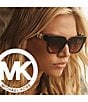 Color:Black Tortoise - Image 4 - Women's Mk2170u 54mm Square Sunglasses