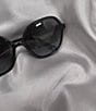 Color:Black - Image 4 - Women's MK2186U 58mm Butterfly Sunglasses
