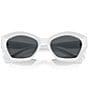 Color:Dark Grey - Image 5 - Women's MK2209U 54mm Oval Sunglasses