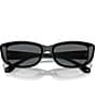Color:Black - Image 5 - Women's MK2210U Asheville 54mm Rectangle Sunglasses