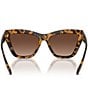 Color:Dark Tortoise - Image 4 - Women's MK2211U 57mm Polarized Tortoise Cat Eye Sunglasses