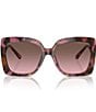 Michael Kors MK2213 57mm Tortoise Square Sunglasses, Color:Tortoise - Image 2