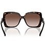 Michael Kors MK2213 57mm Tortoise Square Sunglasses, Color:Dark Tortoise - Image 4