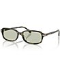 Michael Kors Women's MK2288U Agra 56mm Rectangle Sunglasses - Image 1