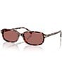 Michael Kors Women's MK2288U Agra 56mm Rectangle Sunglasses - Image 5