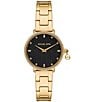Michael Kors Women's Pyper Quartz Two Hand Stainless Steel Bracelet Watch - Image 1