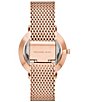Color:Rose Gold - Image 2 - Women's Pyper Three-Hand Rose Gold-Tone Stainless Steel Watch
