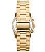 Color:Gold - Image 2 - Women's Runway Chronograph Gold-Tone Stainless Steel Bracelet Watch