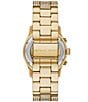 Color:Gold - Image 3 - Women's Runway Chronograph Pave Gold Tone Stainless Steel Bracelet Watch