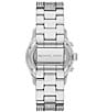 Color:Silver - Image 3 - Women's Runway Chronograph Pave Stainless Steel Bracelet Watch