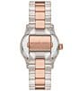 Color:Two Tone - Image 2 - Women's Runway Three-Hand Two-Tone Stainless Steel Bracelet Watch