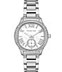 Color:Silver - Image 1 - Women's Sage Three-Hand Stainless Steel Watch